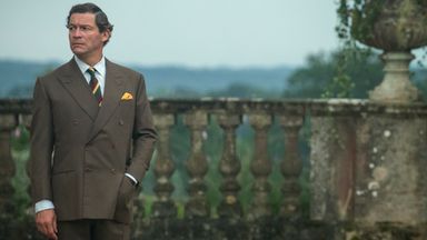 First-look image of Dominic West as Prince Charles in The Crown, season five. Pic: Netflix